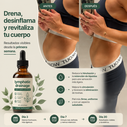 2X1 VitaLymph® - Gotas que desinflaman, drenan Grasas y Líquidos y mejoran tu energía