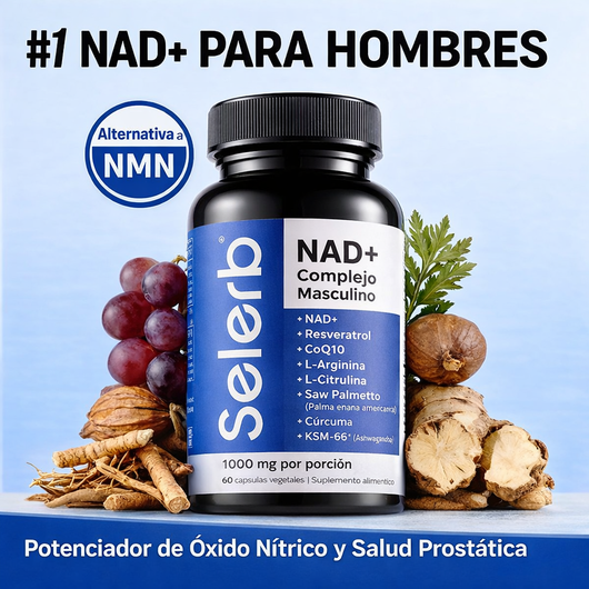 Promo 2x1 NAD+ Selerb Booster - Cuida tu Próstata y Recupera tu Potencia en la Cama Sin Efectos Secundarios