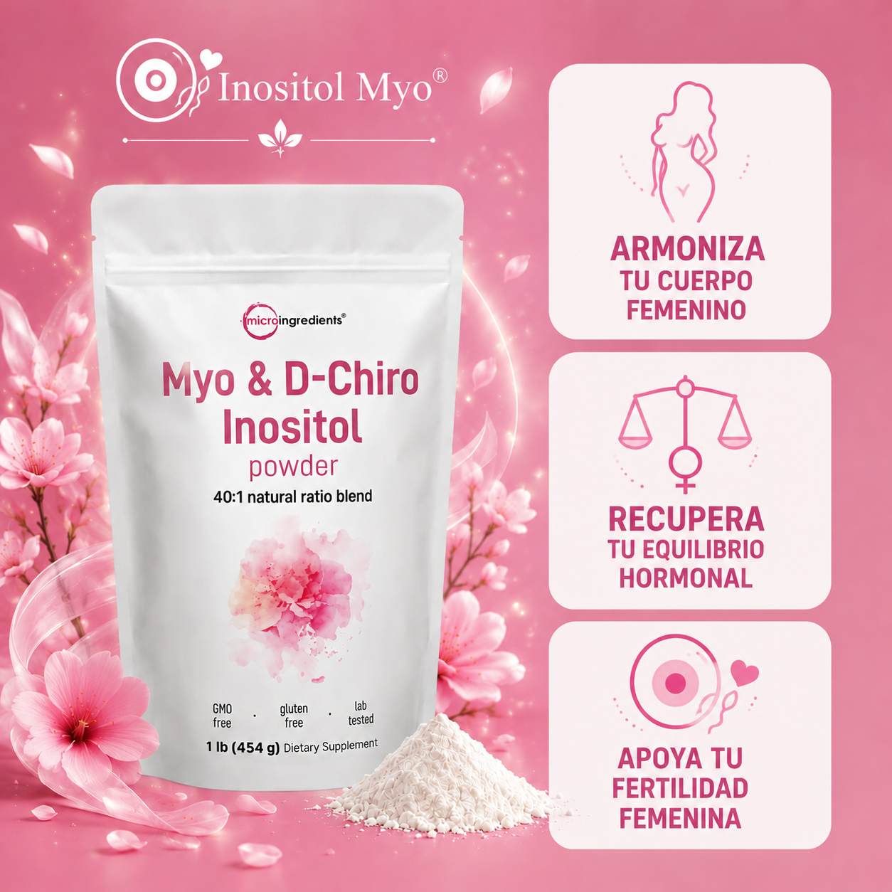 Inositol Myo & D-Chiro™ – Recupera el Control de tu Ciclo