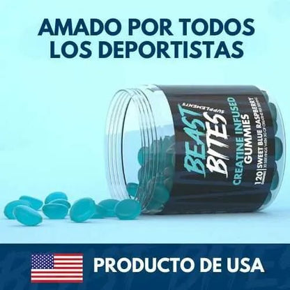 Beast Bites Gomitas de Creatina Hiper Músculos 120un.