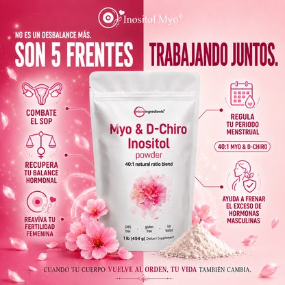 Inositol Myo & D-Chiro™ – Recupera el Control de tu Ciclo